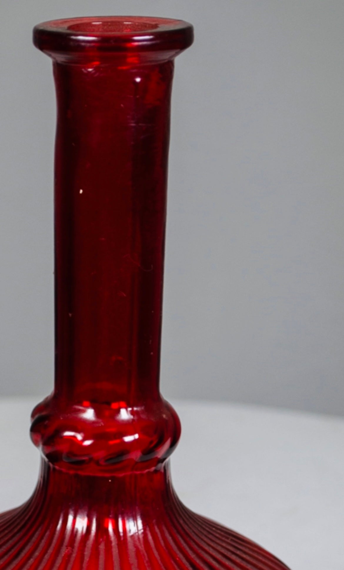Red Italian Empoli Genie Bottle