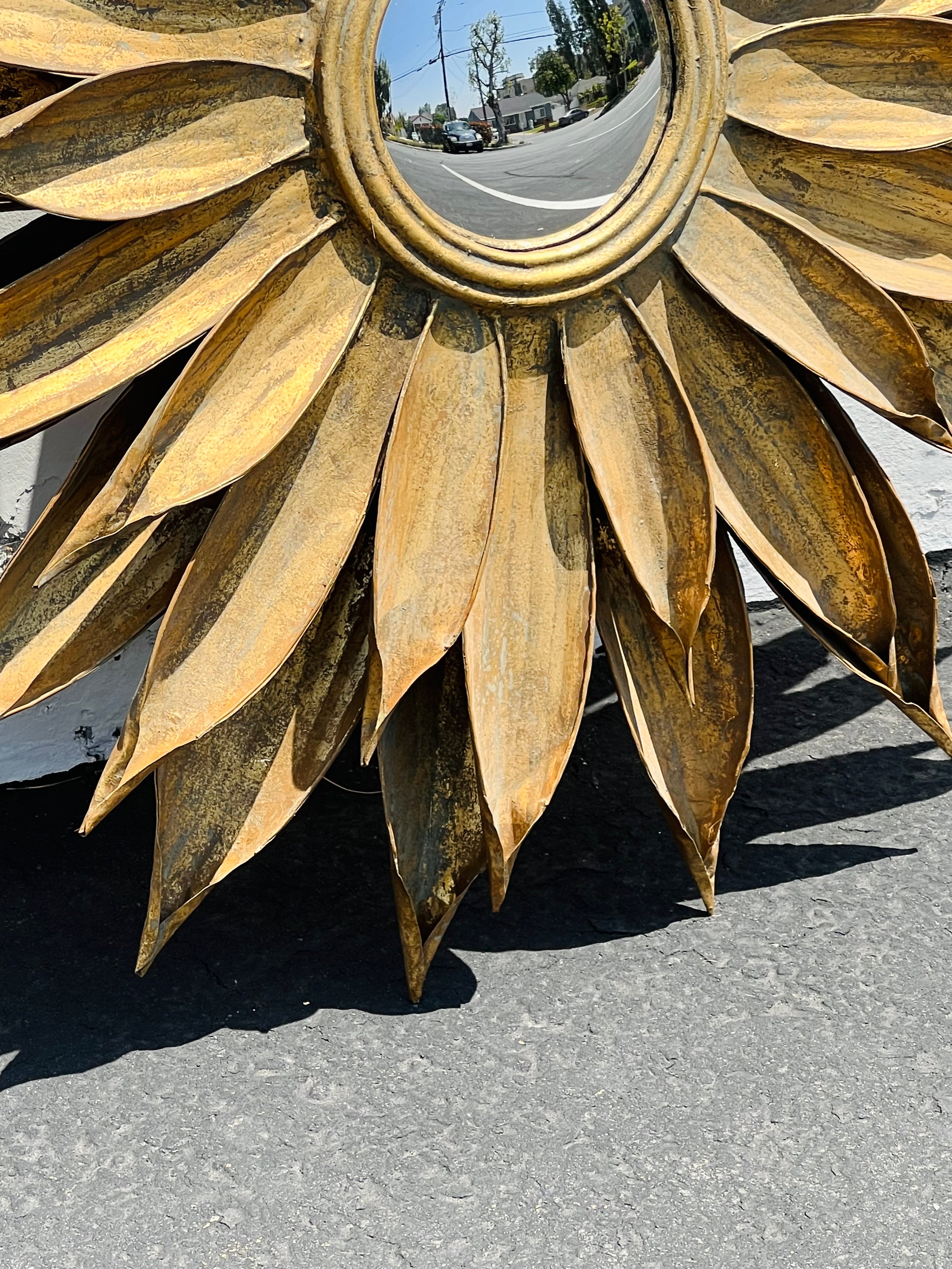 Sunflower Metal Mirror