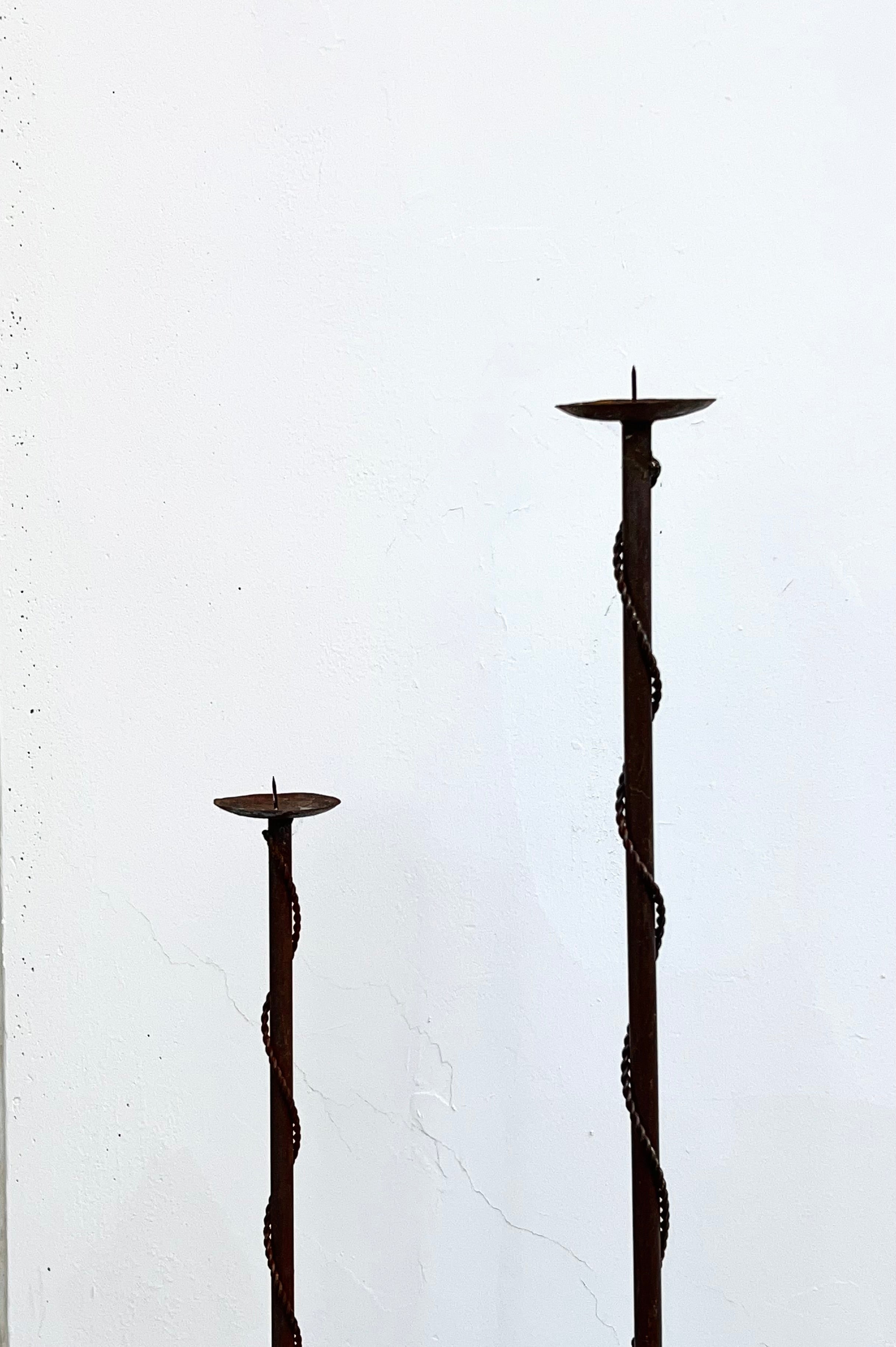 Wrought Iron Torches (Vintage)