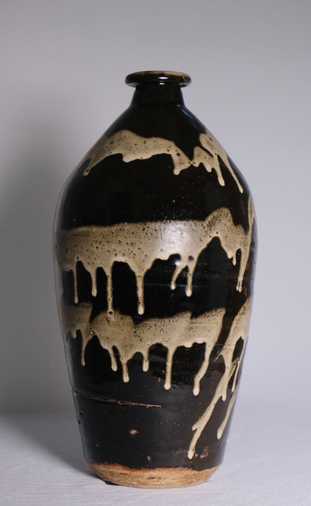 Studio Pottery Glazed Drip Vase