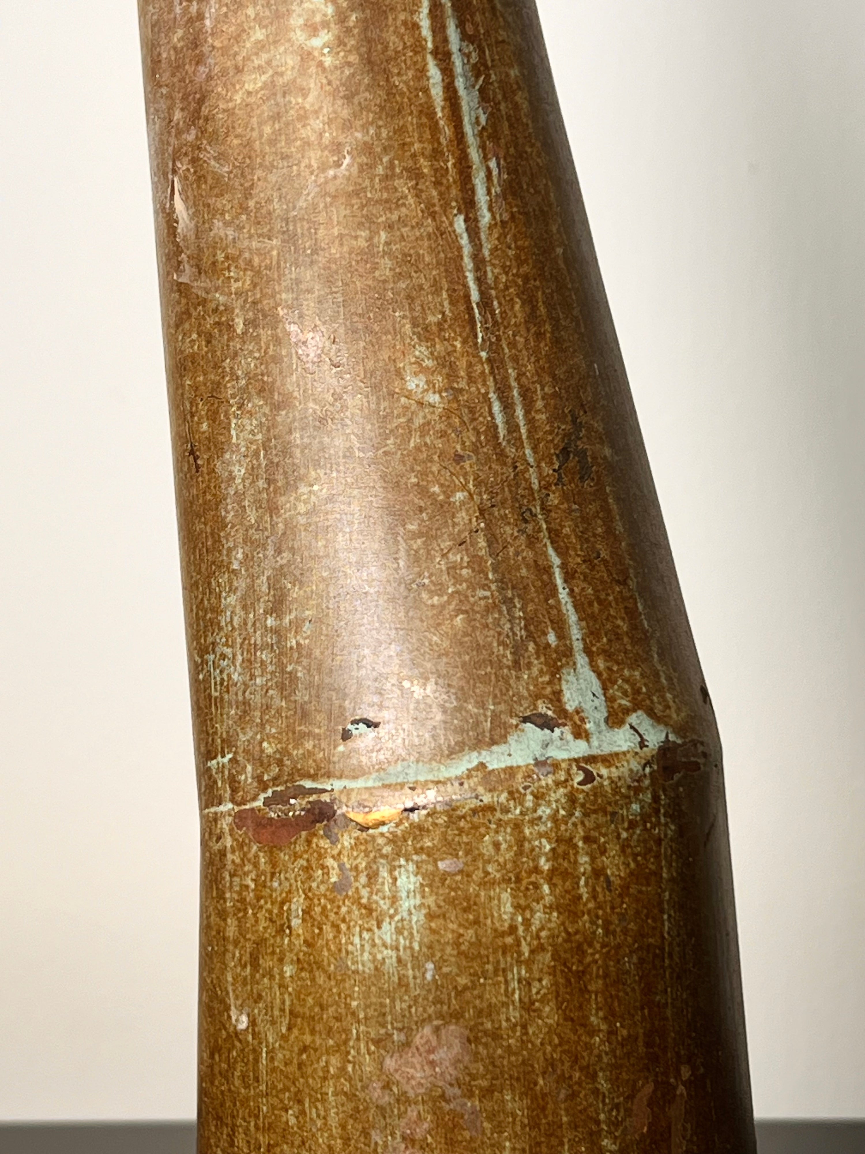 Metal Angular Sculpture Vase (Vintage)