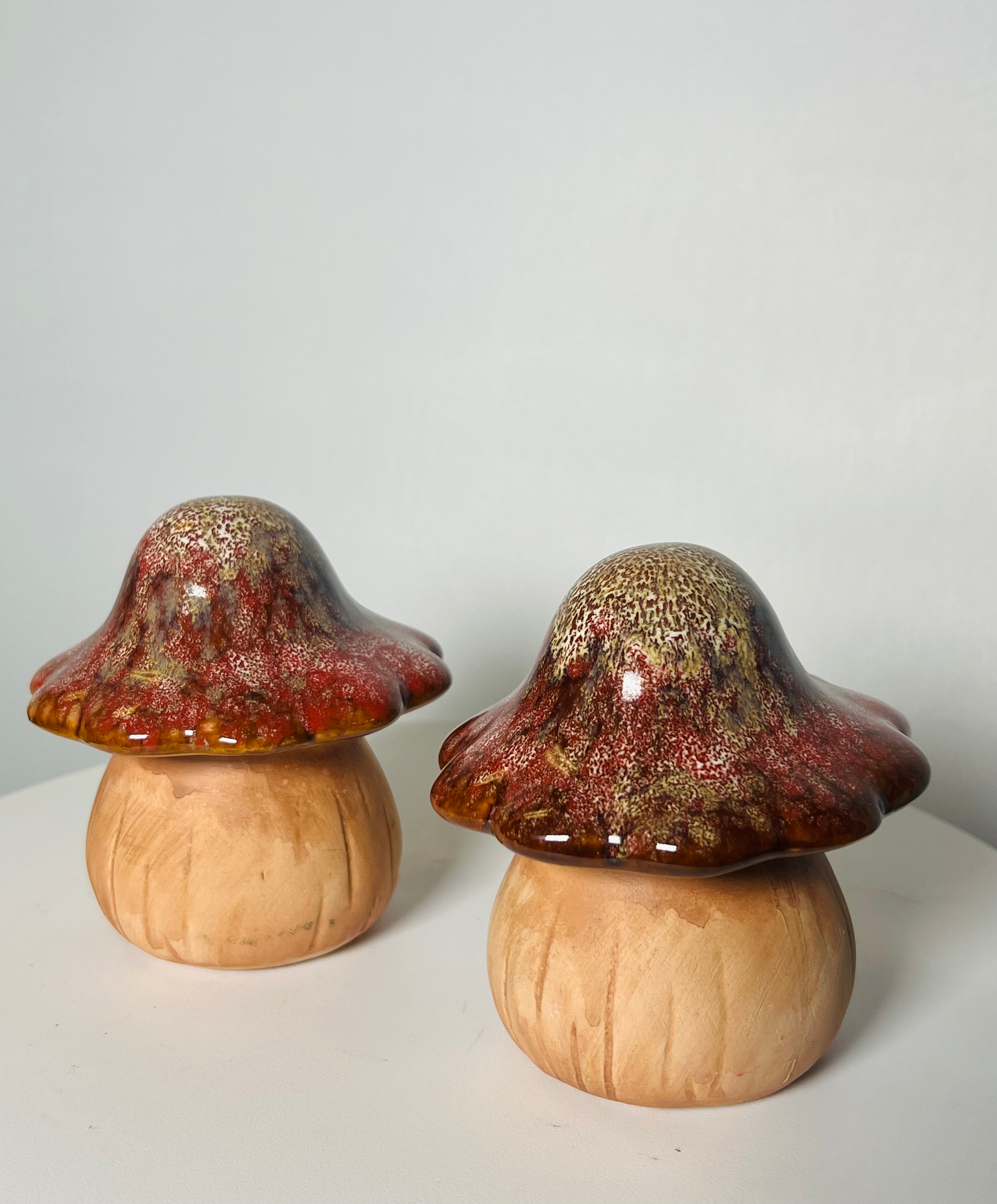 Ceramic Clay Cottage-core Mushrooms (Vintage)