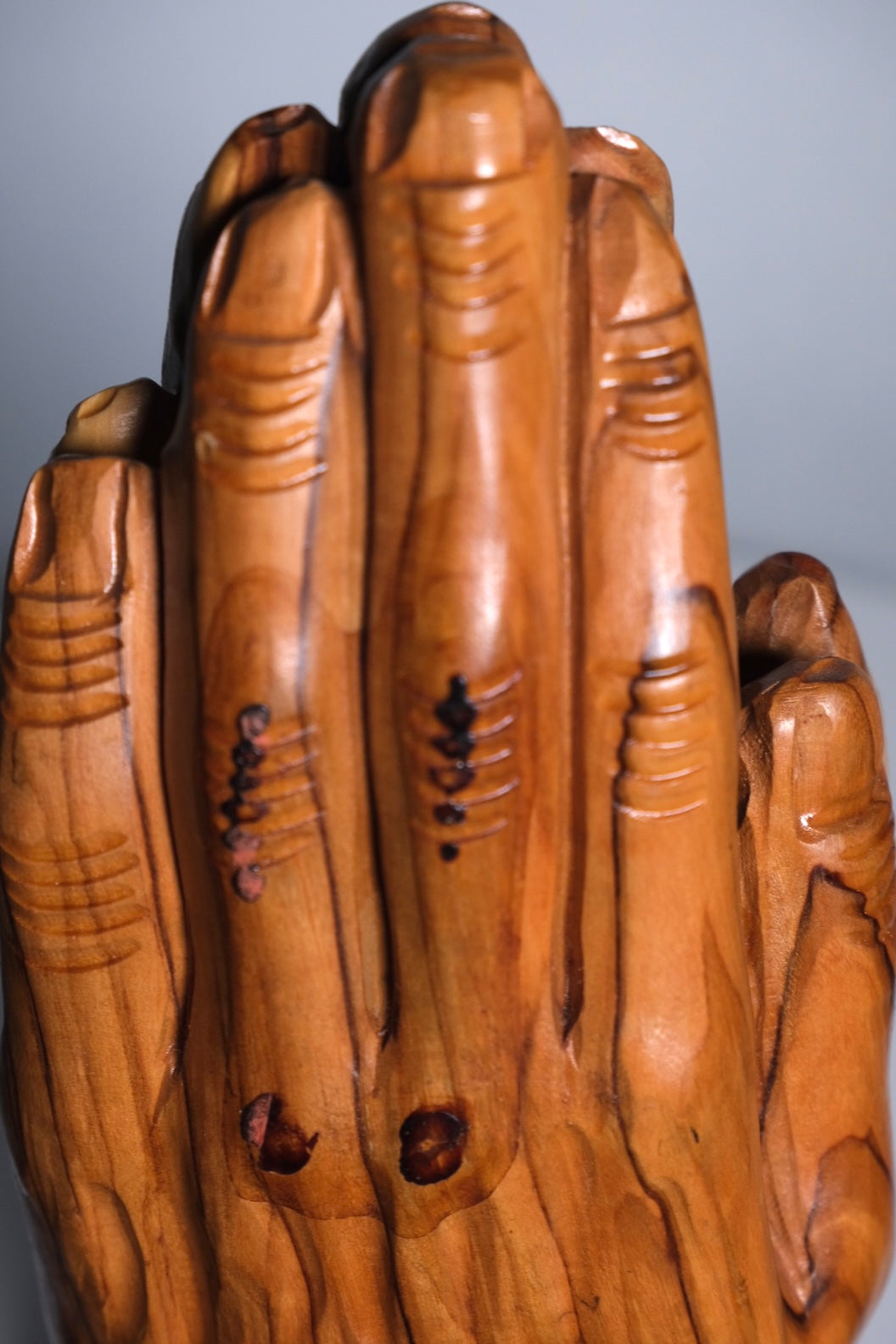 Olive Wood Carving Praying Hands (Vintage)