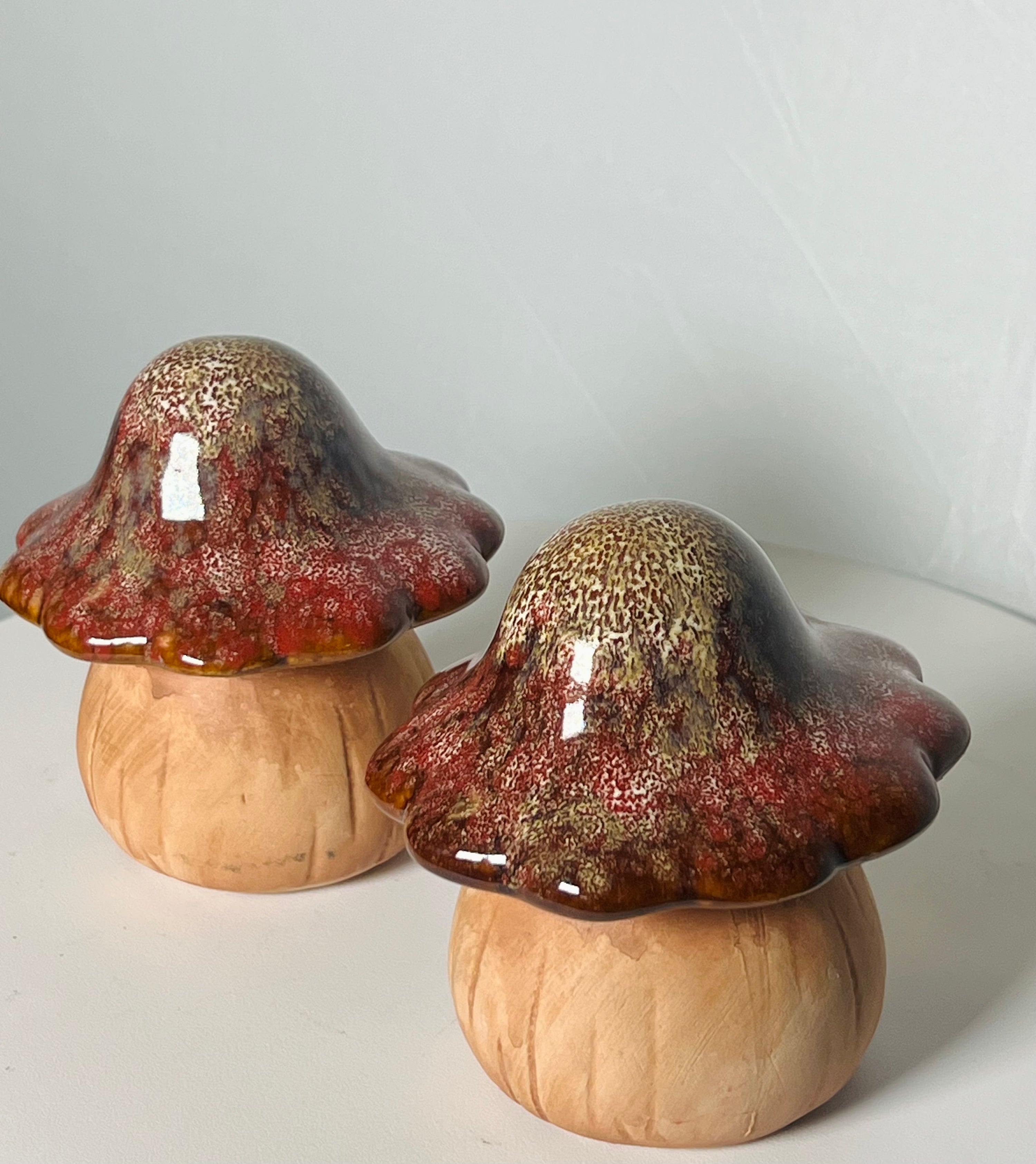 Ceramic Clay Cottage-core Mushrooms (Vintage)