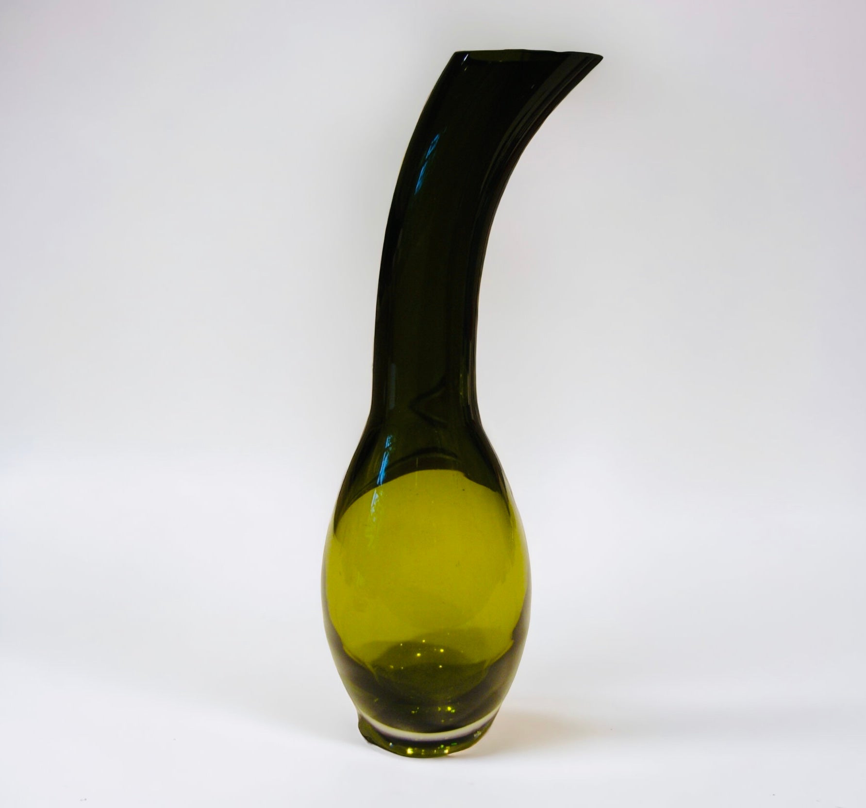 Olive Gourd Shaped Vase (MCM)