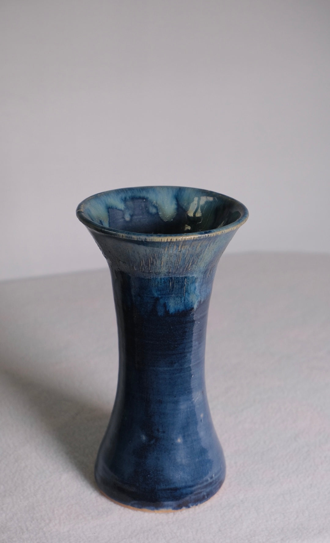 Blue MCM Sleek Glazed Vase (Vintage) (OLD)