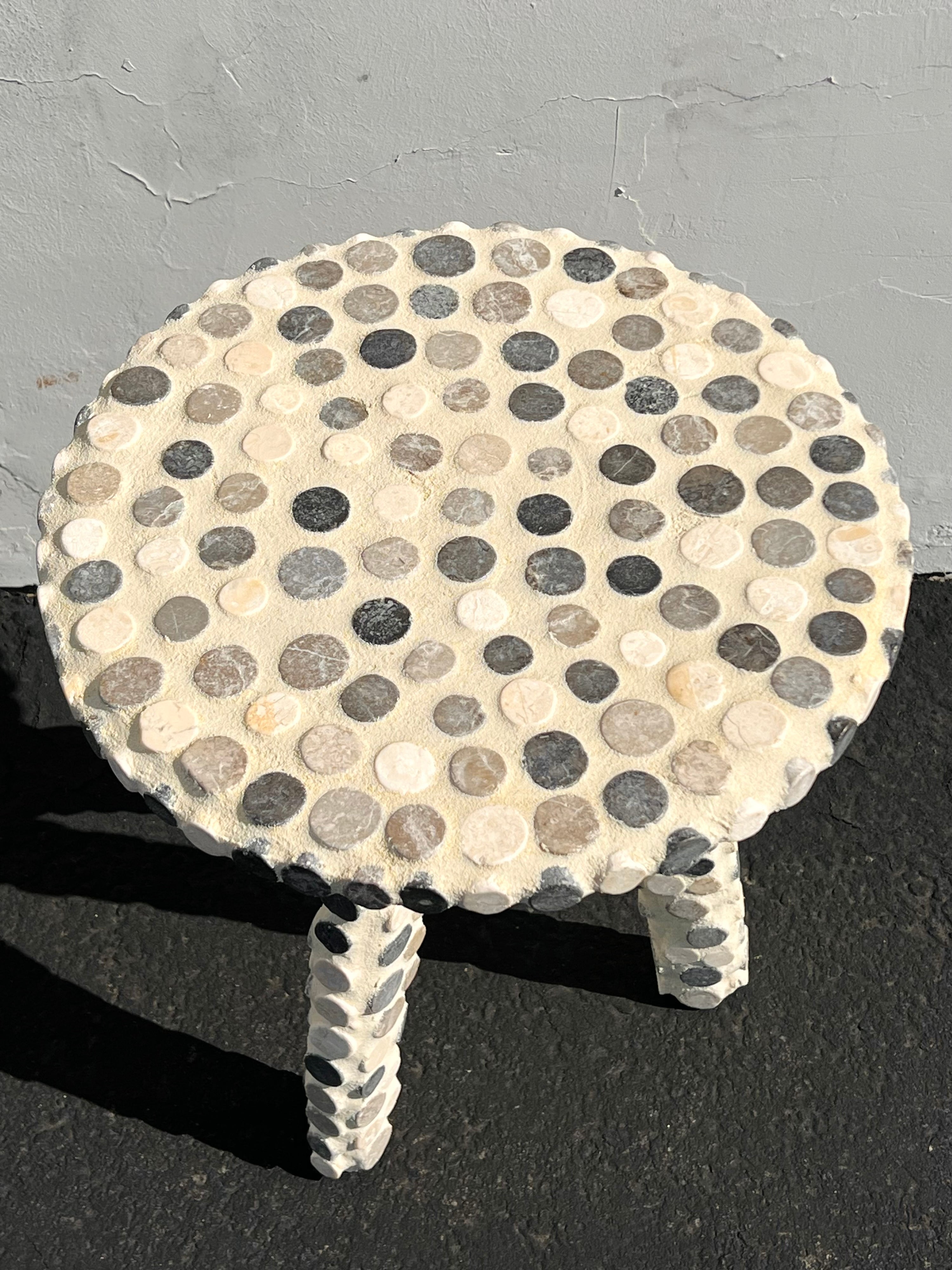 Tile Side Table (Blue/Grey/Cream)