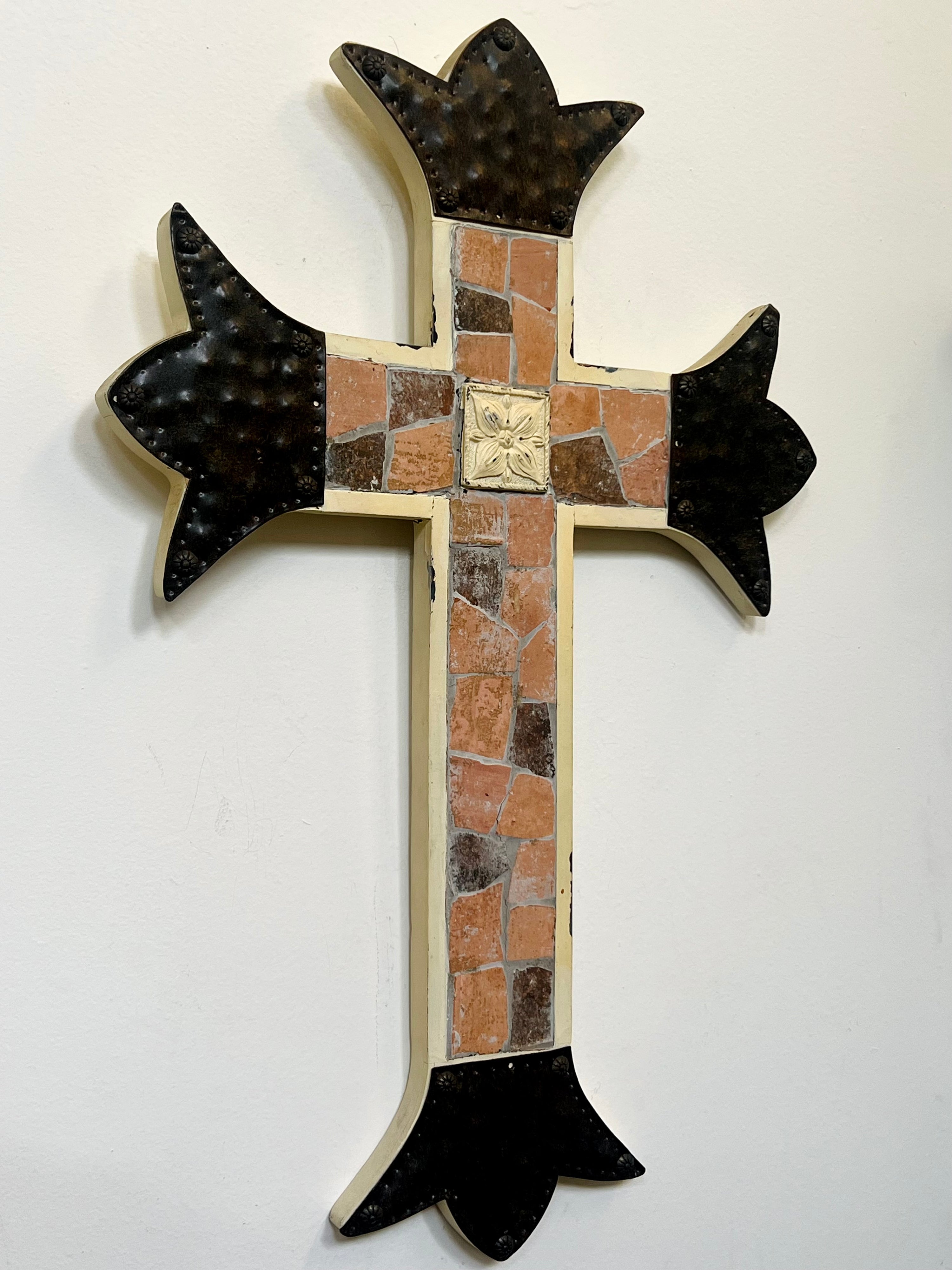 Mosaic Cross Wall Hanging