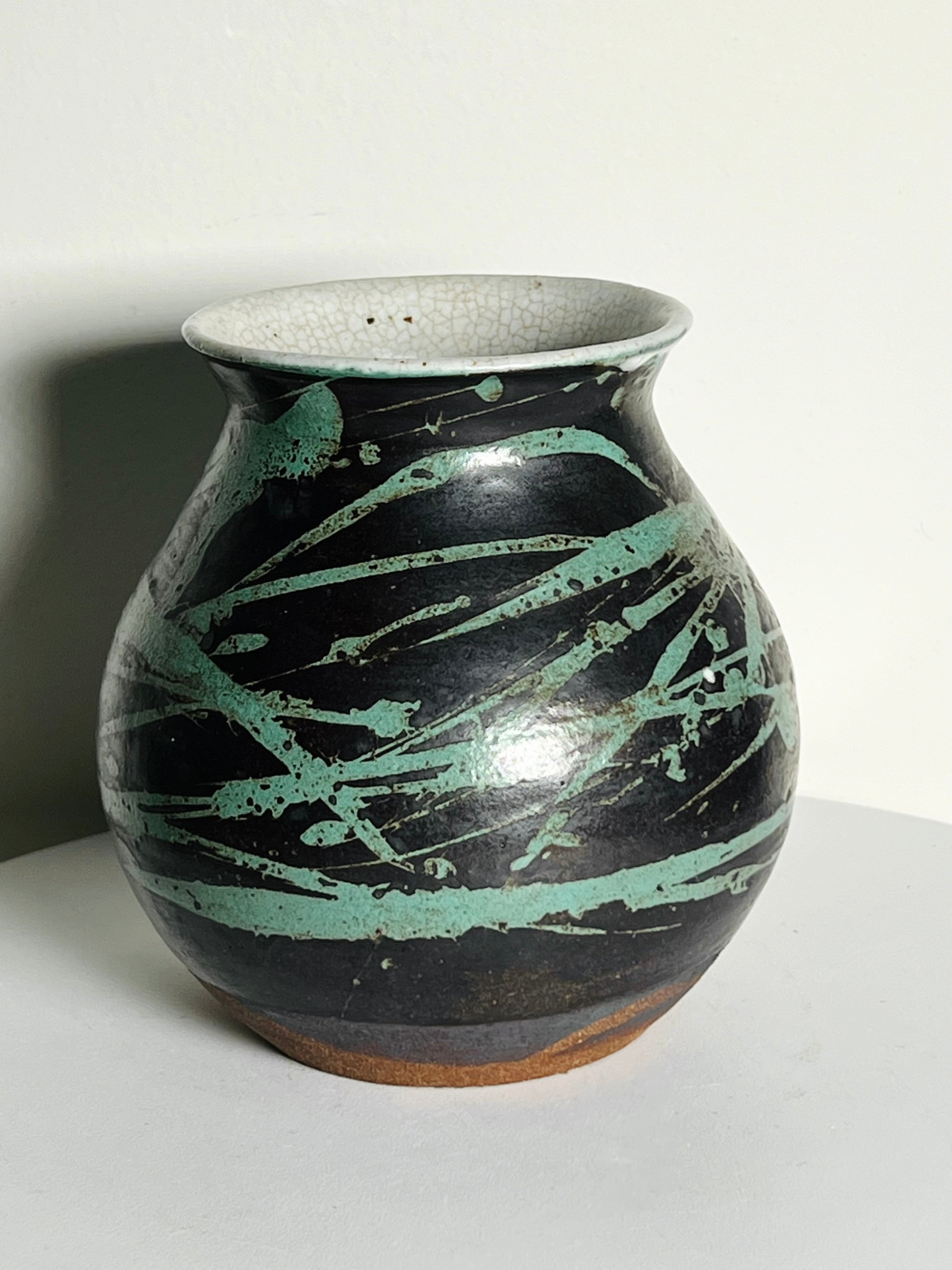 Petite Chubby Splatter Vase (Vintage)