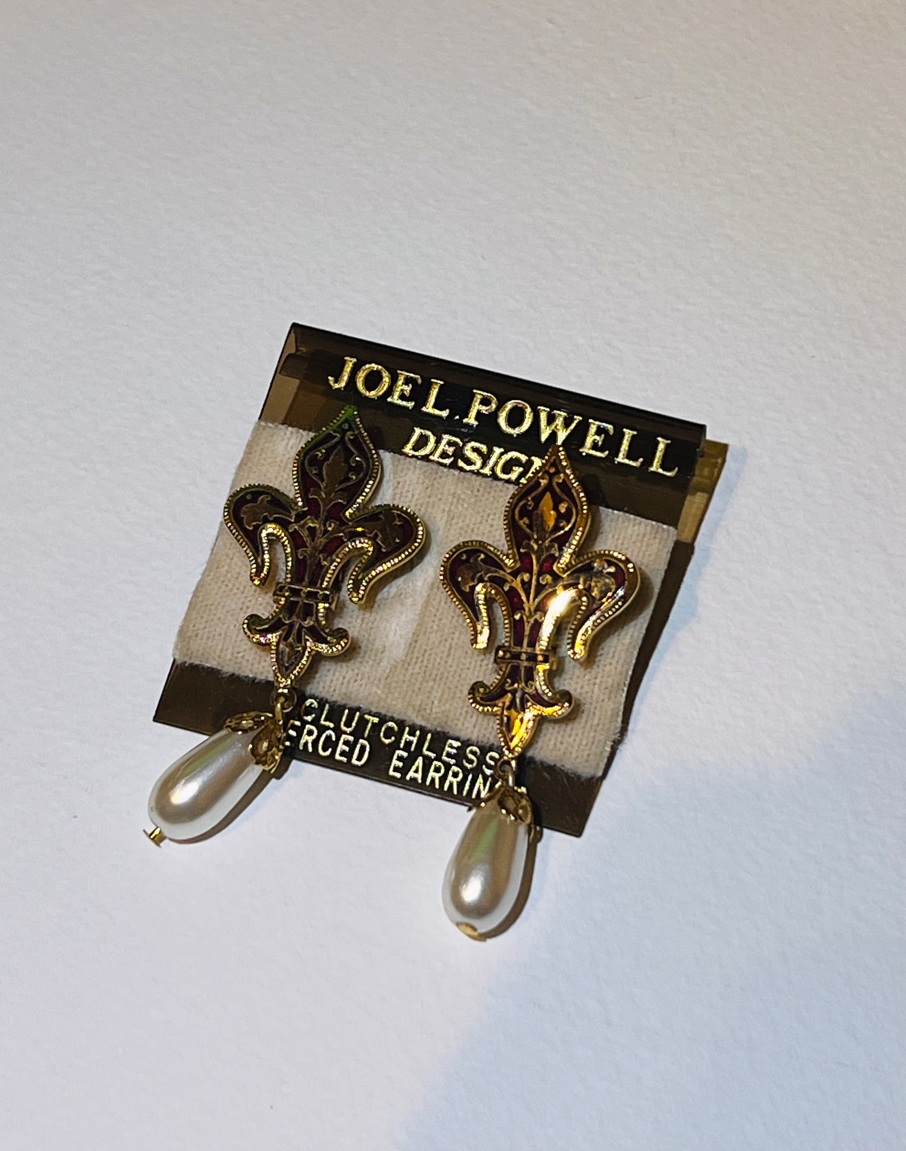 “Joel Powell” Fleur De Lis Earings (Vintage)