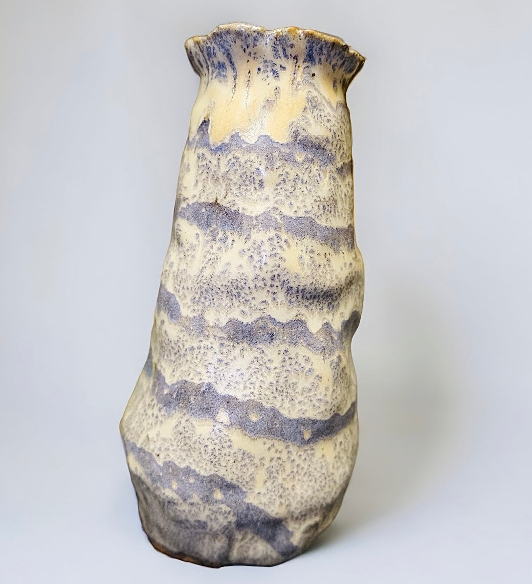 MCM Purple/White Banded Vase (SOLD)
