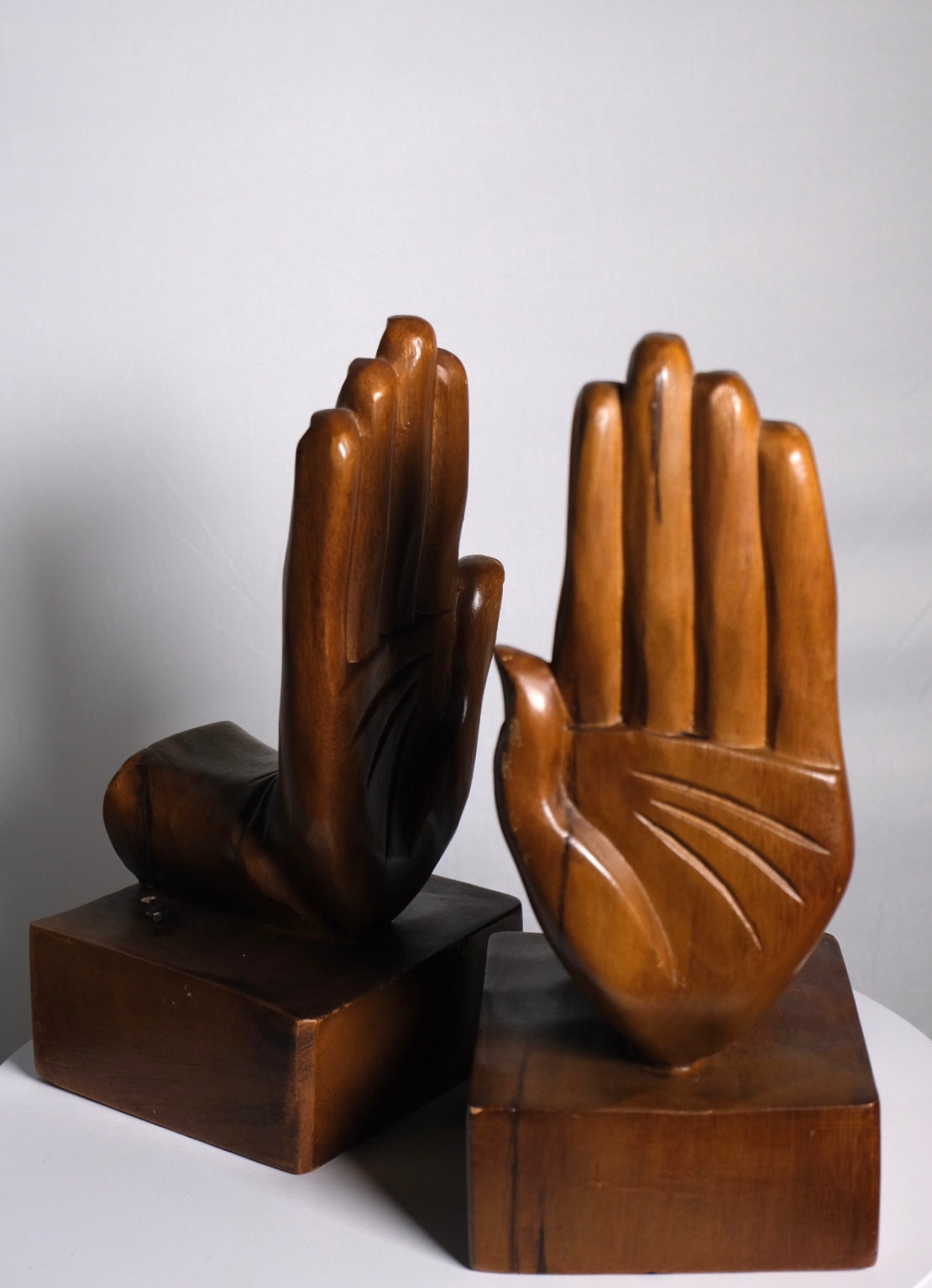 “SC Vizcarra” Wooden Hand Bookends