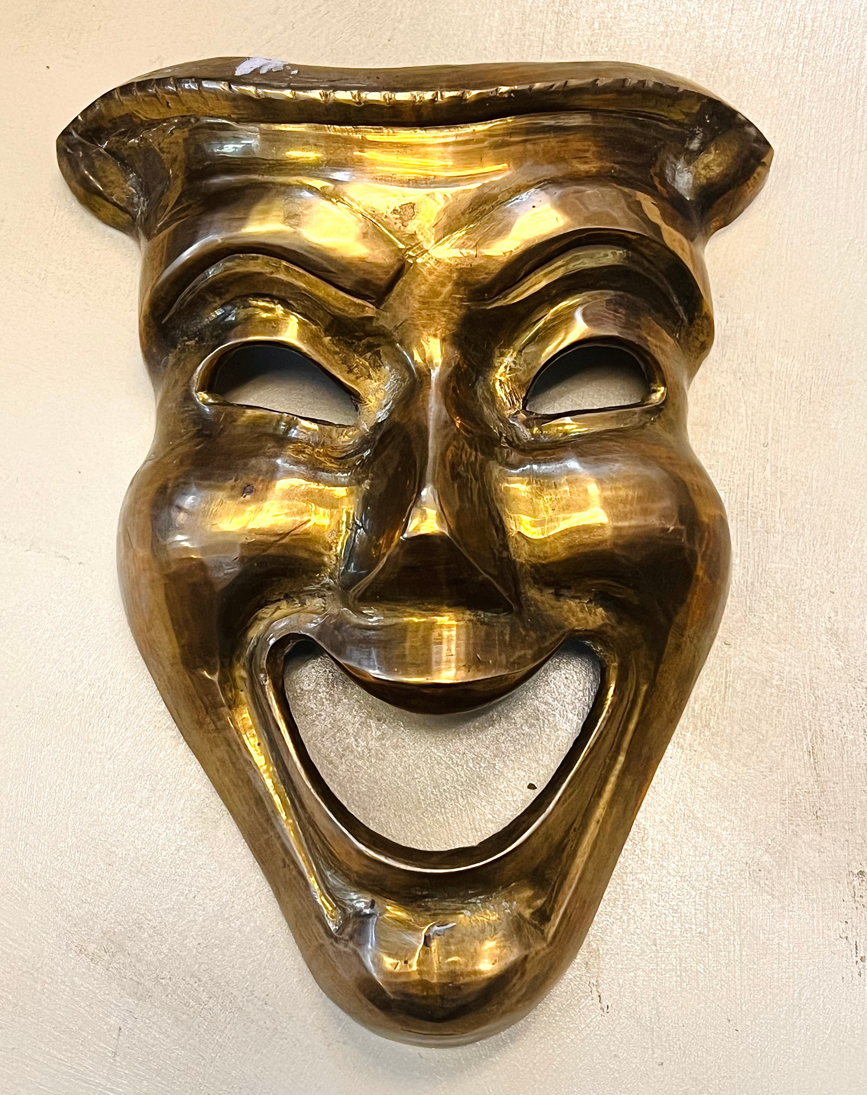 Brass Masquerade Wall Hanging