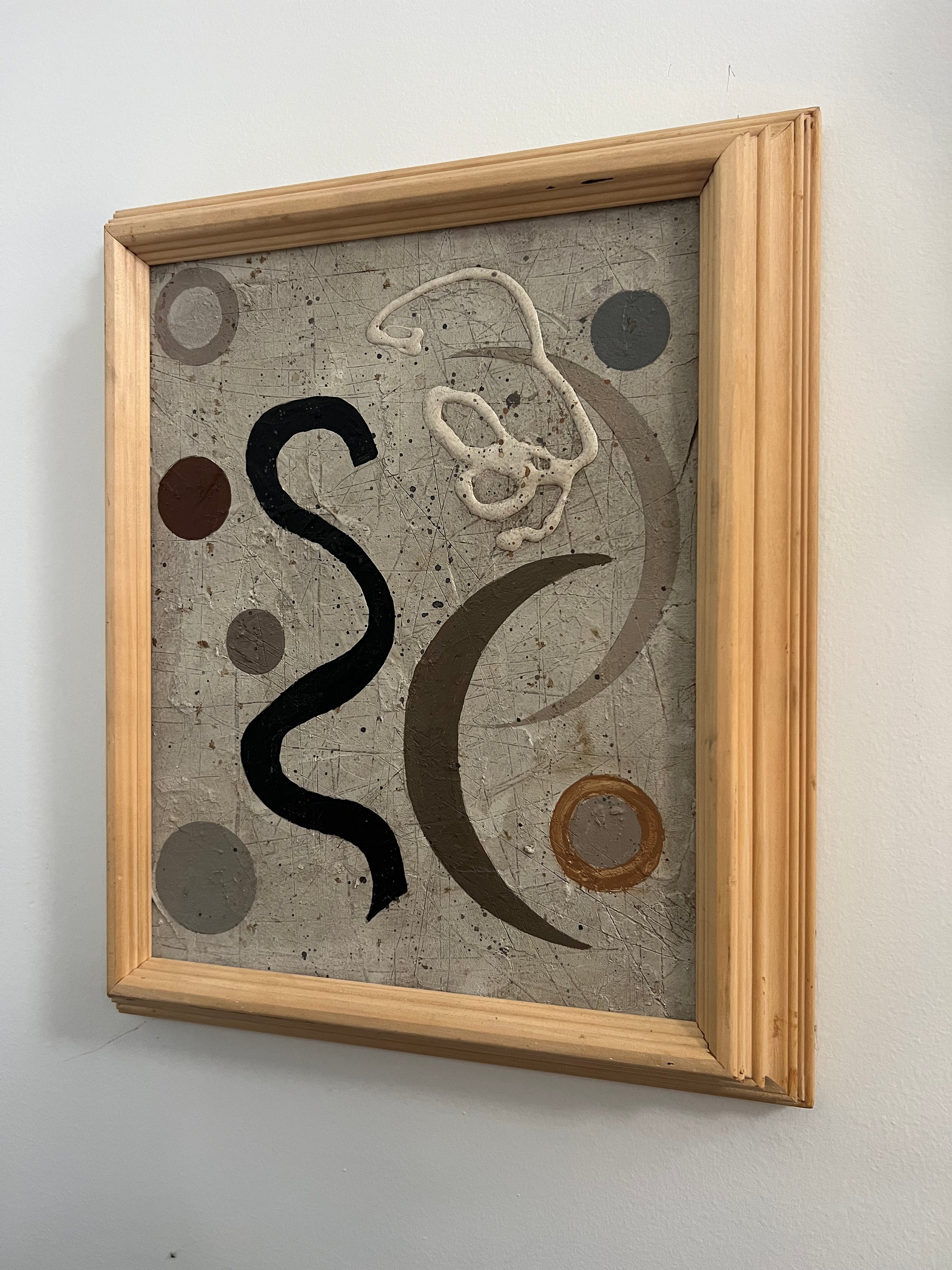 Small Neutral Abstract (Framed) (SOLD)
