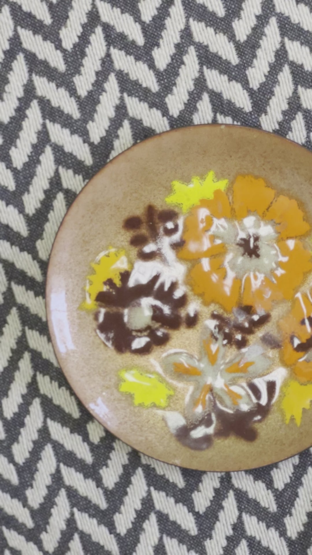 “Annmarie Davidson” Copper Floral Petrie Dish (Pair)