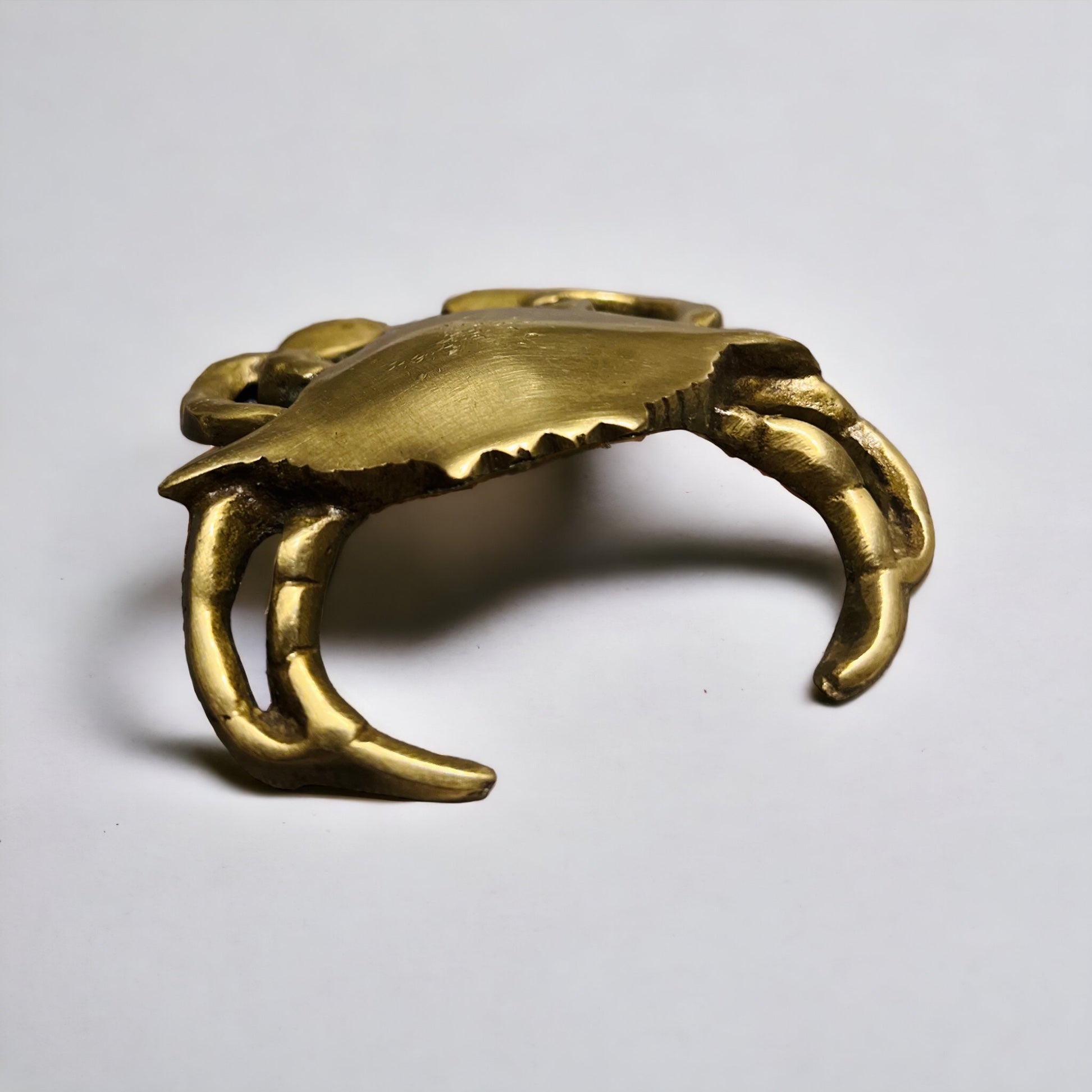 Baby Solid Brass Crab Paperweight