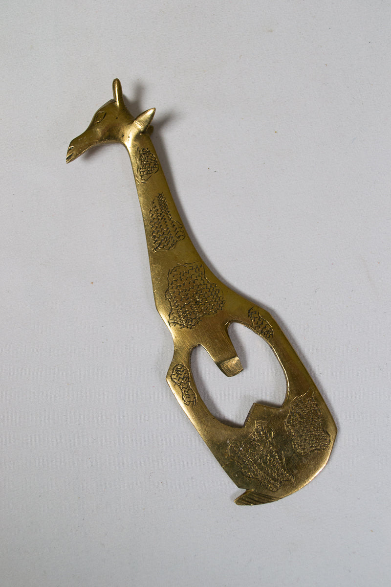 Brass Giraffe Bottle Opener (Vintage)