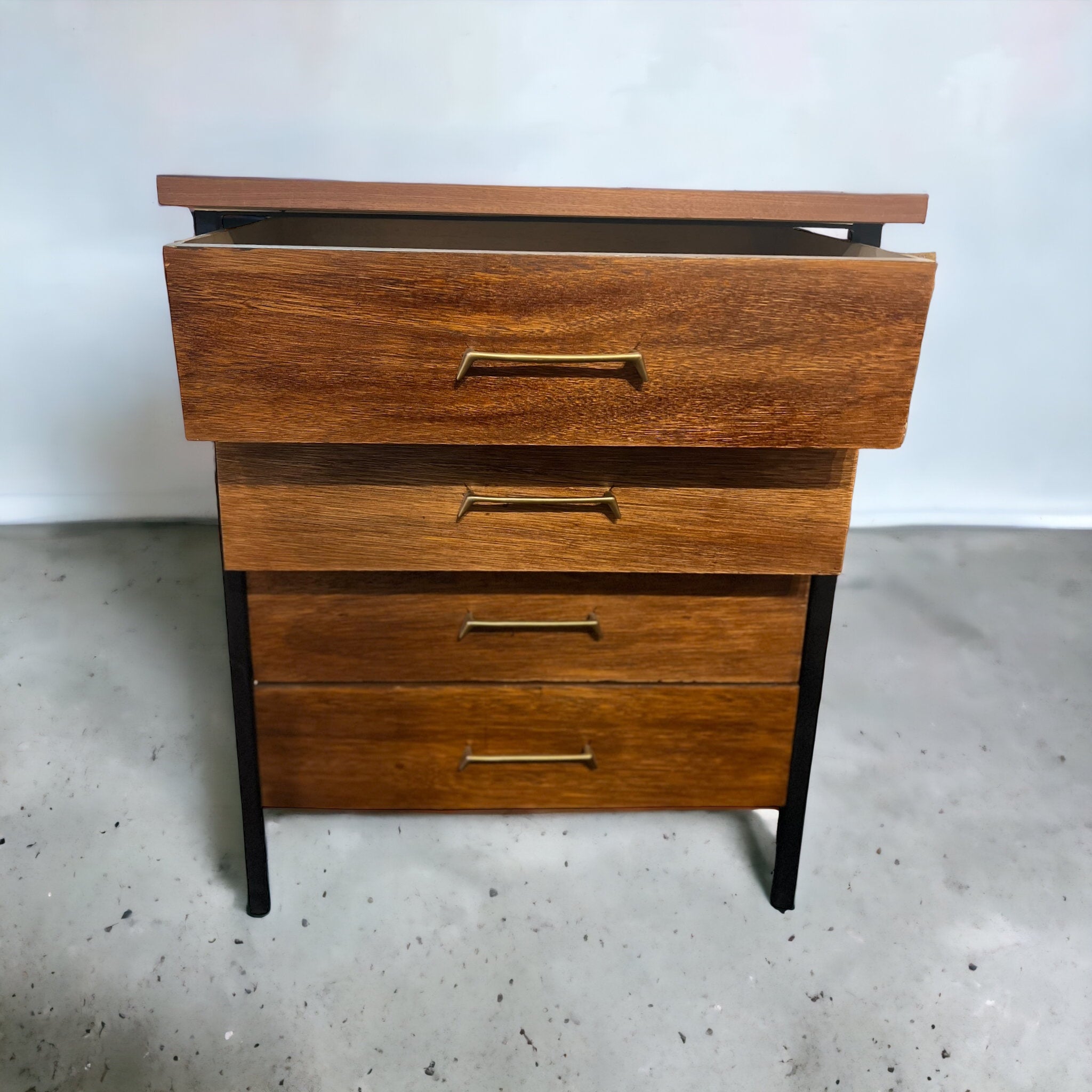 Wooden Mid Century Dresser