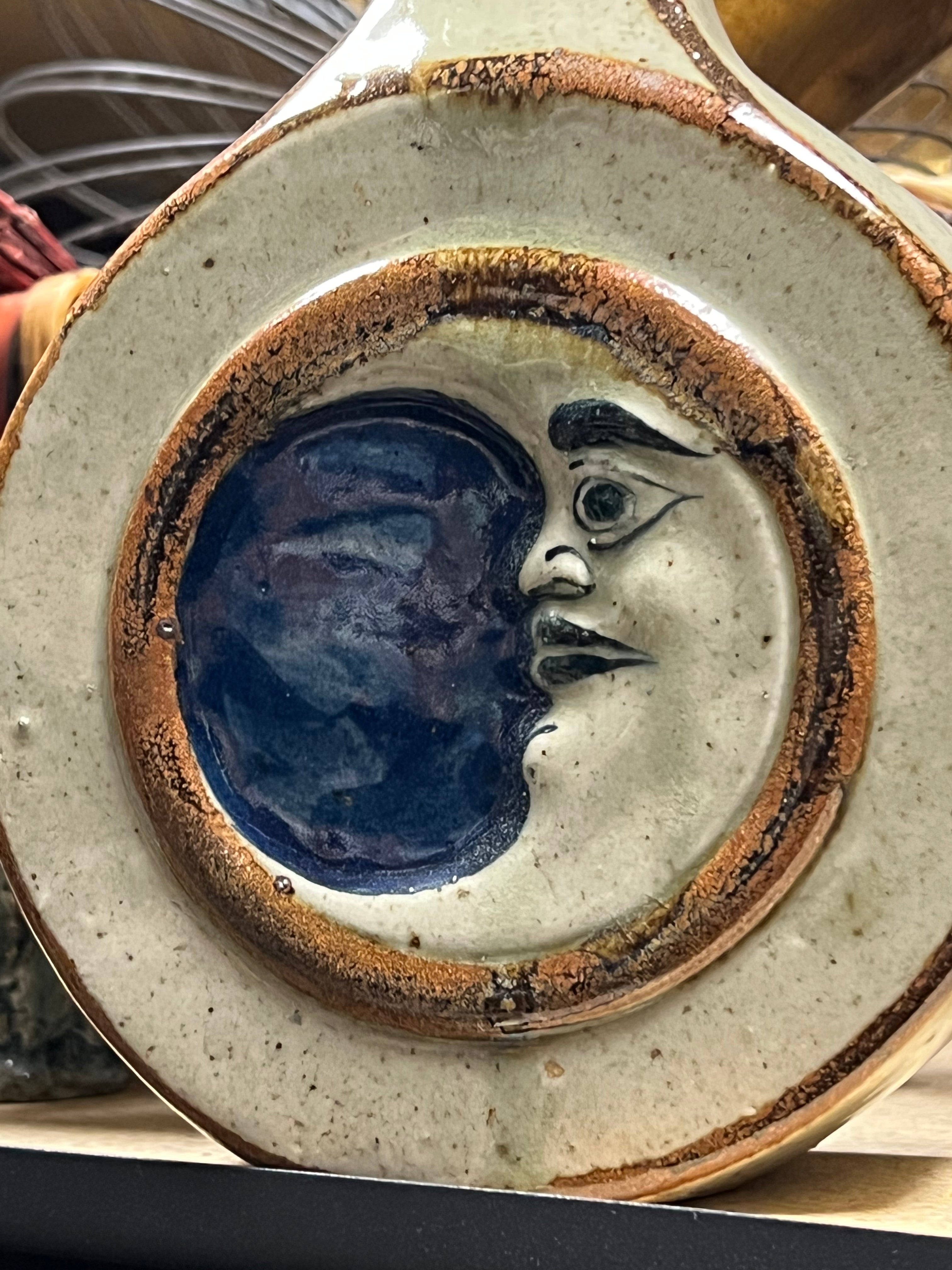Vintage Mexican Moon Studio Vase