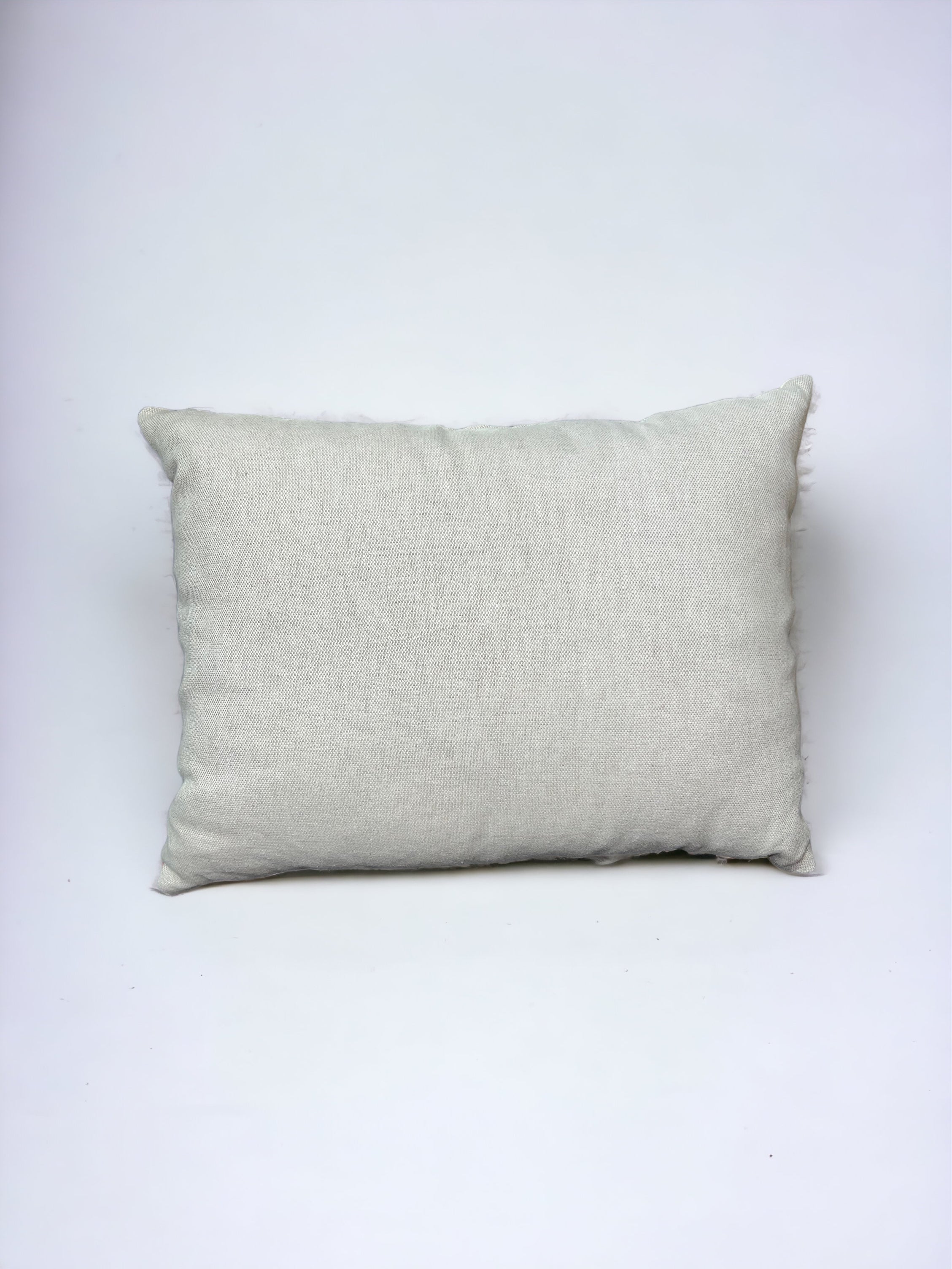 Cream Woven Indian Throw Pillow
