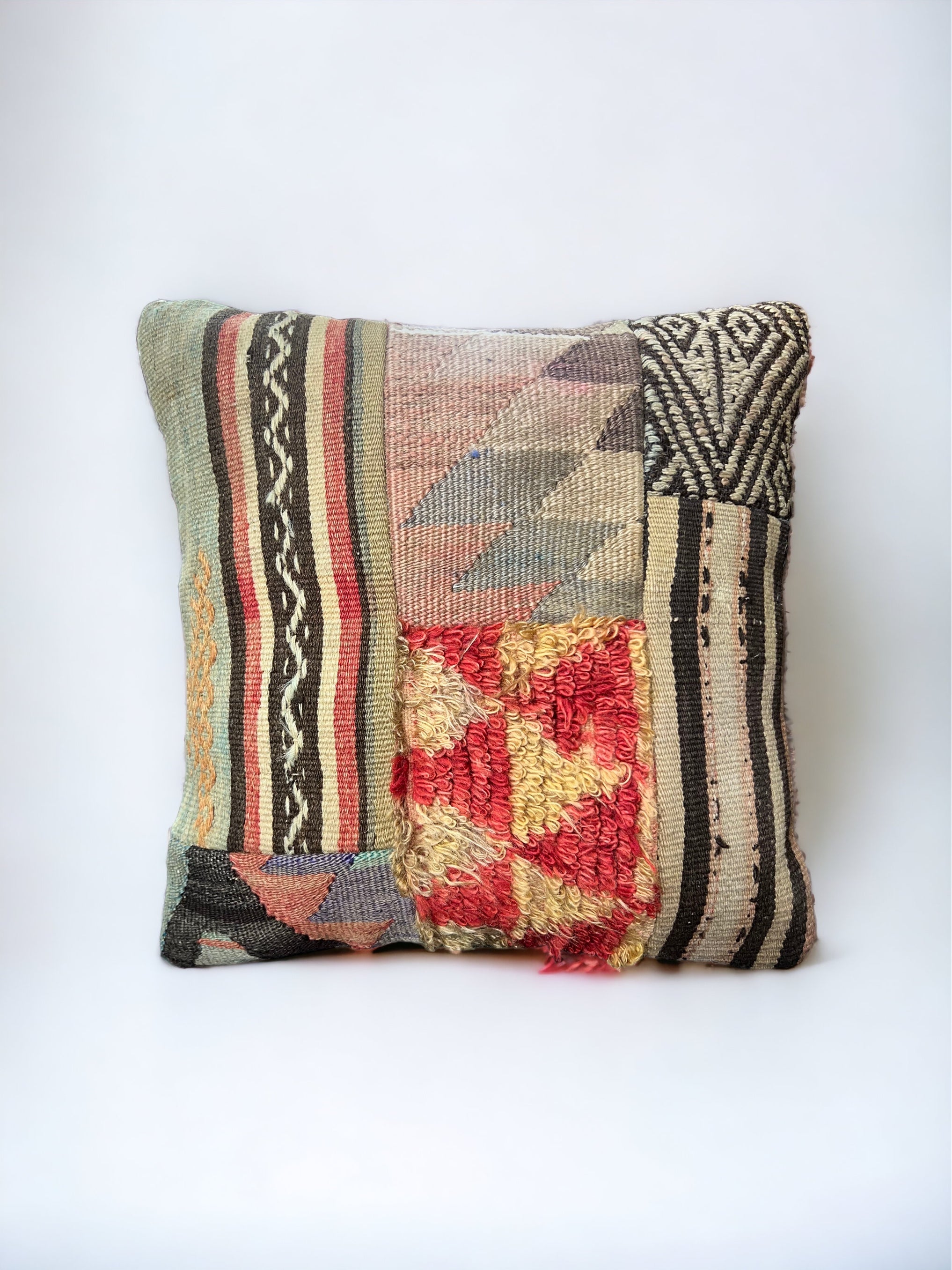 Southwestern Kilim Patchwork Pillow