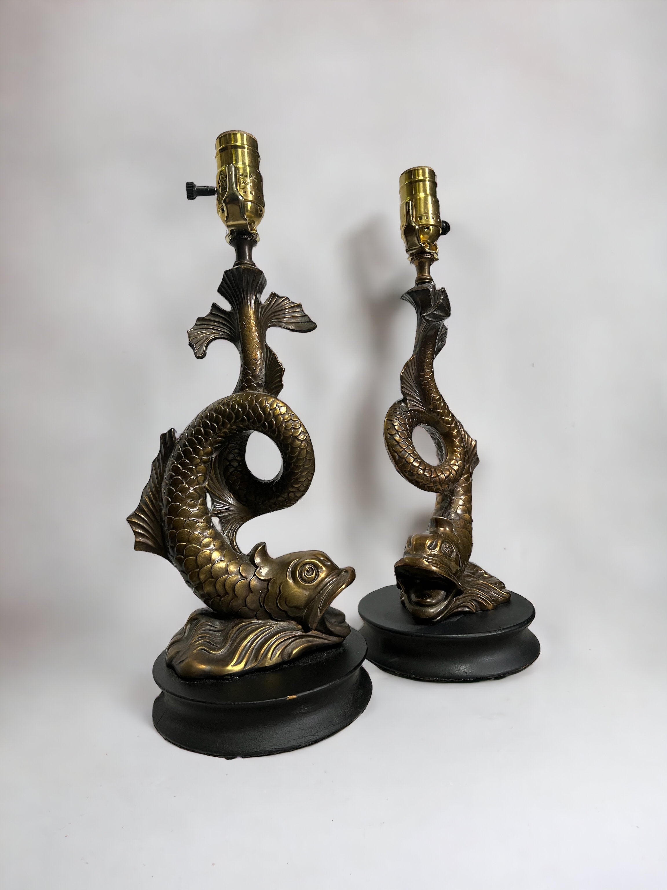 Brass Coi Lamps