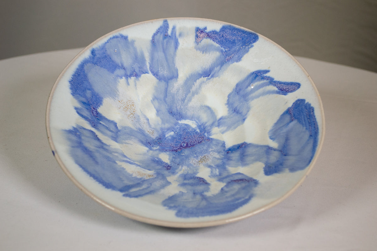 Blue and White Glaze Plate