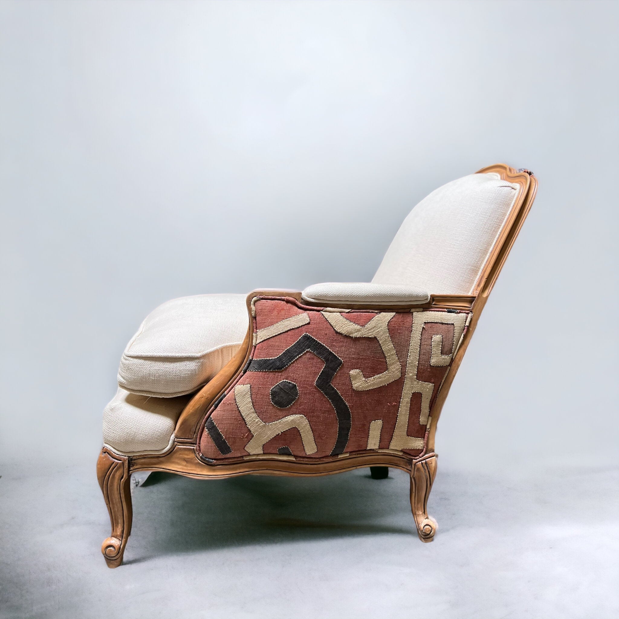 Kuba Cloth Chair + Ottoman (Sale)