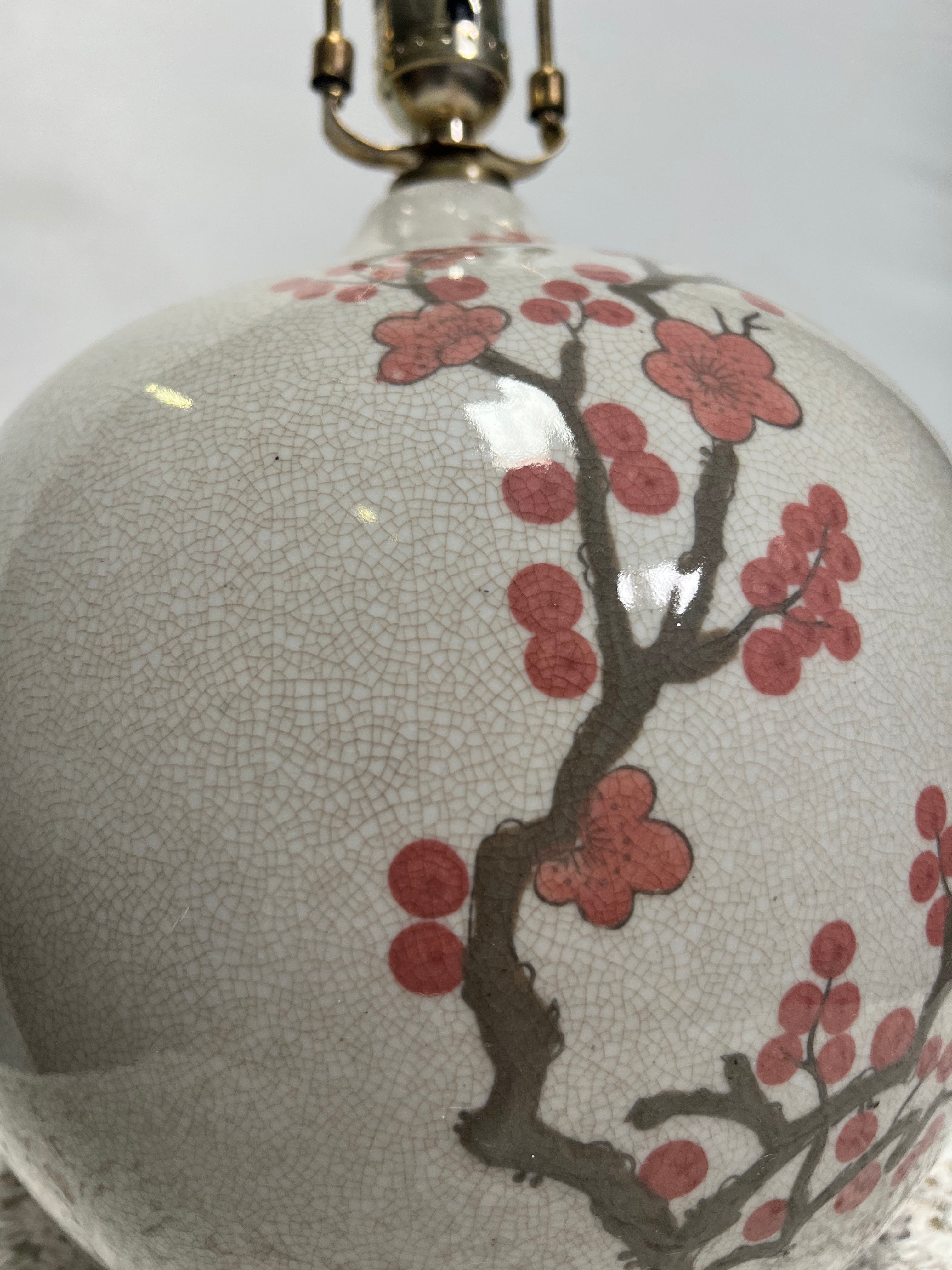 White and Red Cherry Blossom Lamp