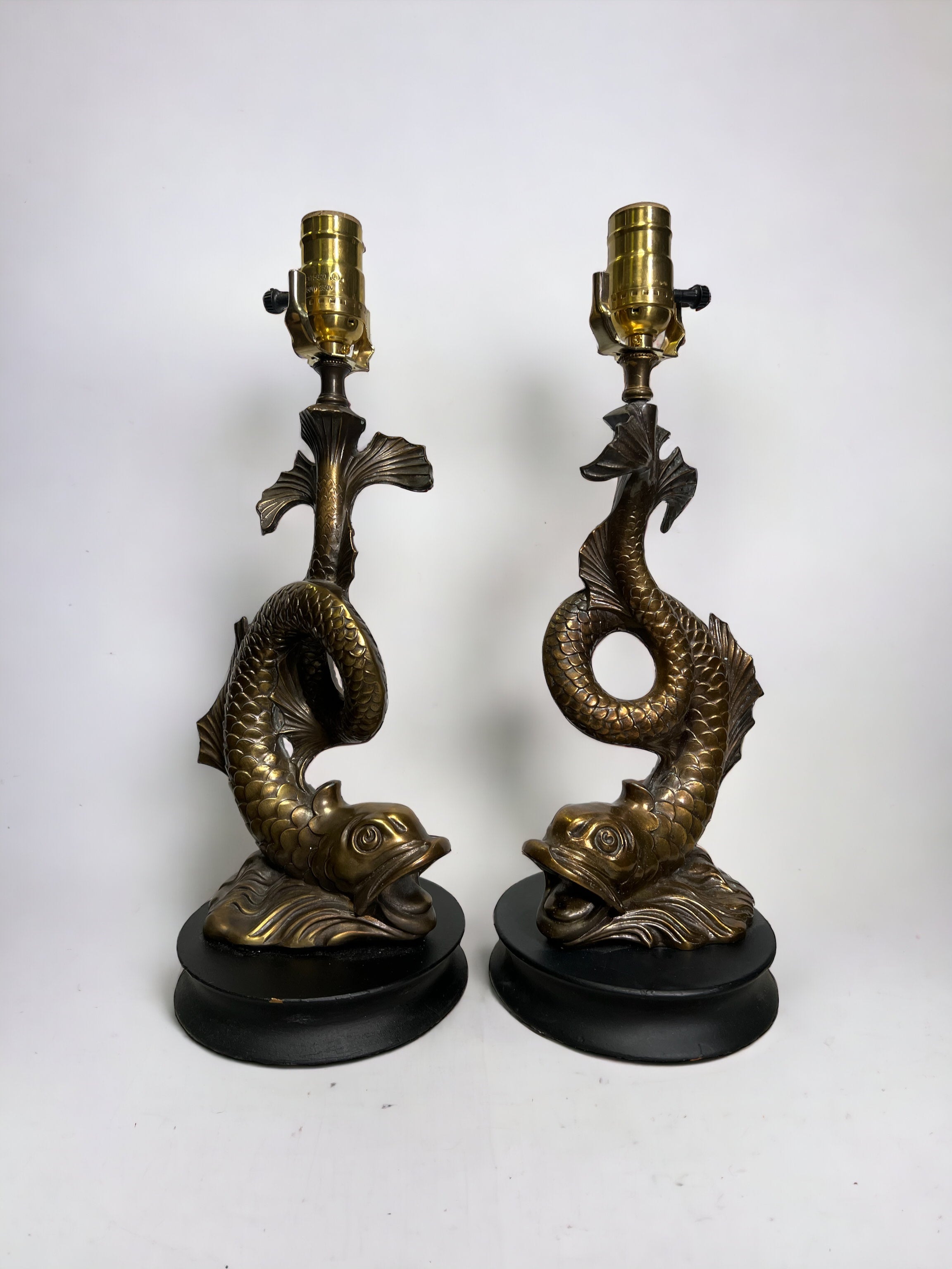 Brass Coi Lamps