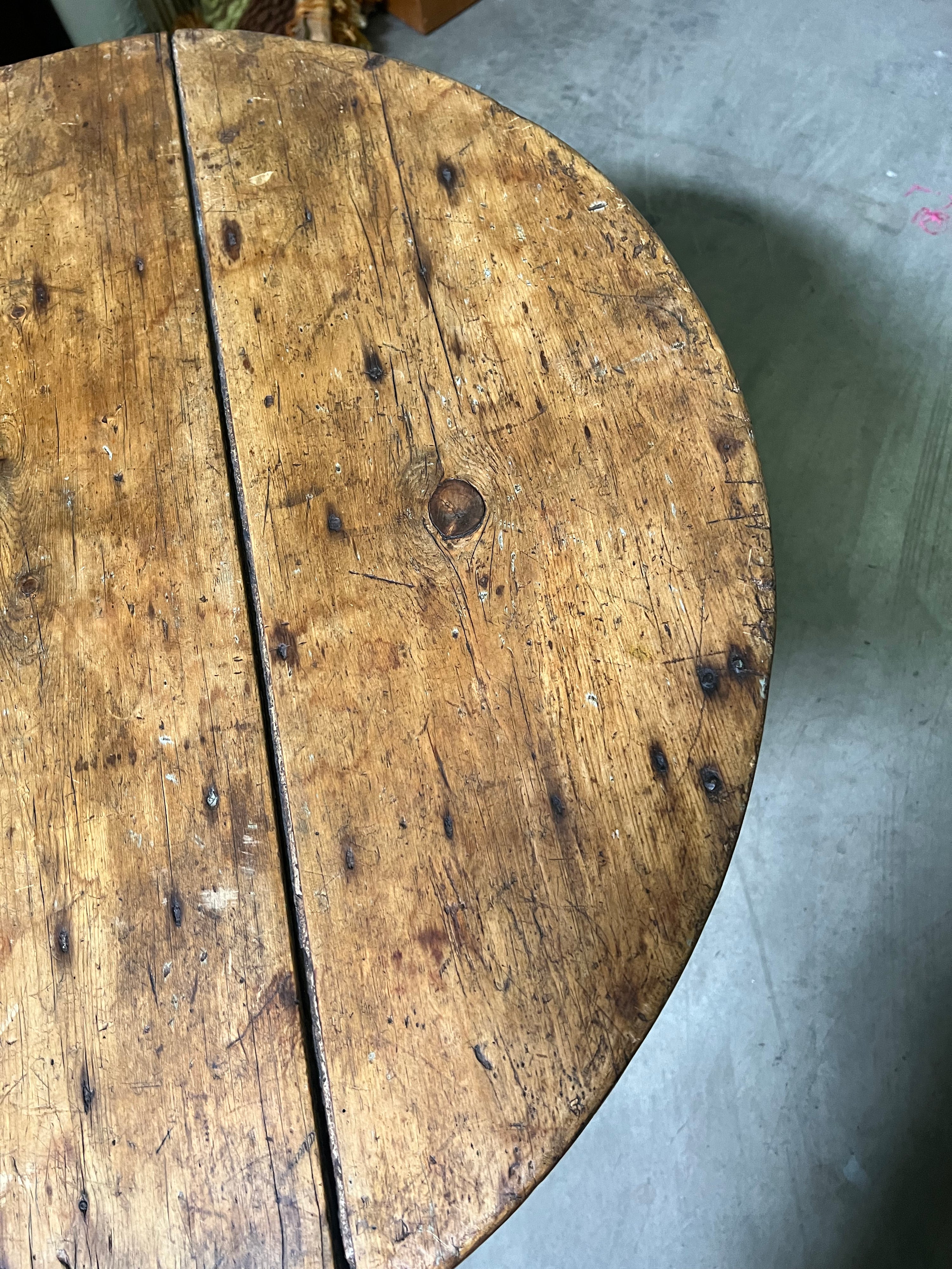 Vintage “Cricket” Pine Table