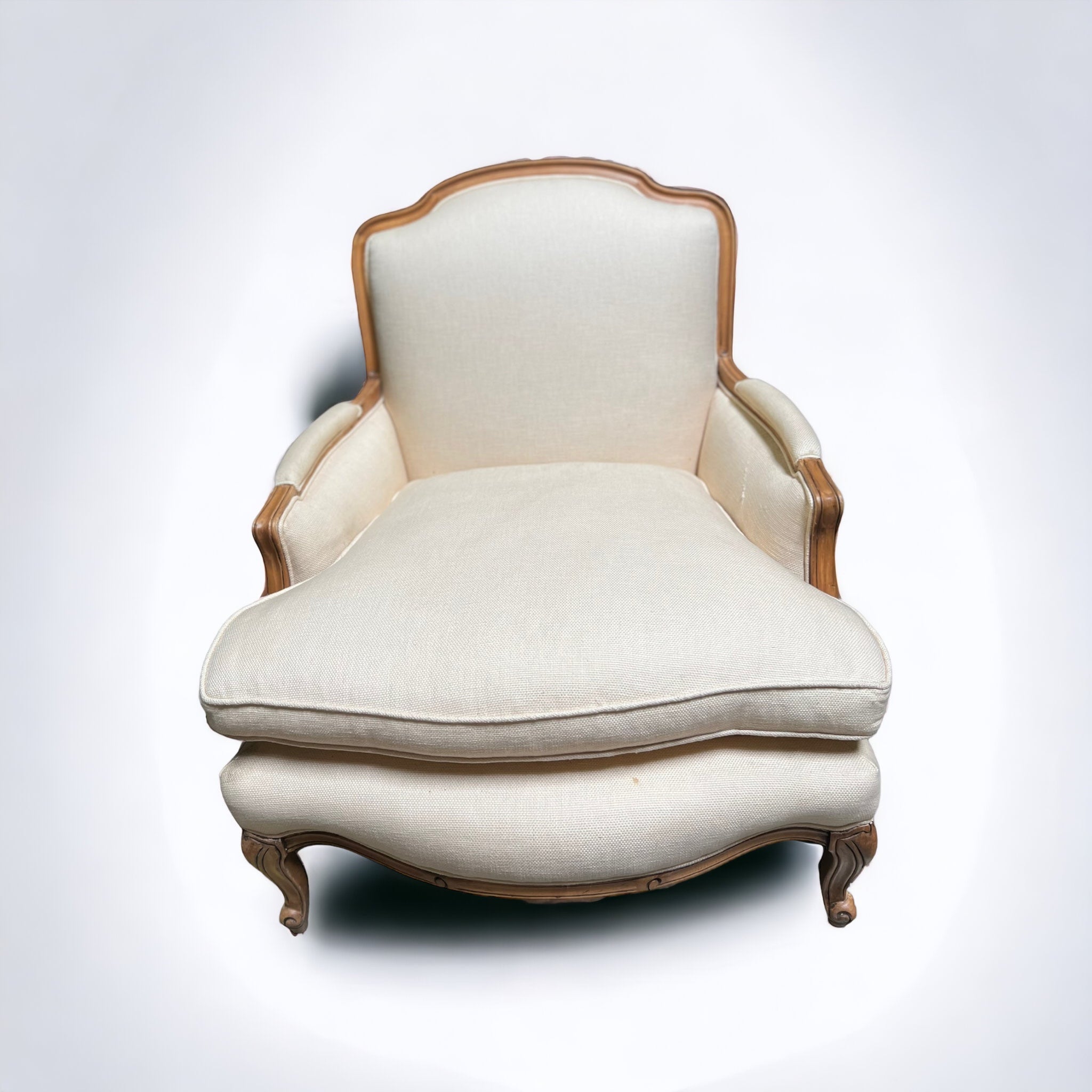Kuba Cloth Chair + Ottoman (Vintage)