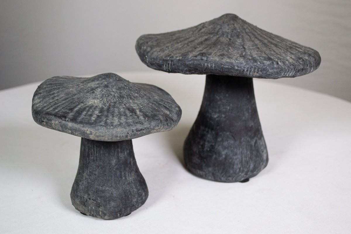 Trippy Studio Pottery Mushroom Sculptures (Pair)