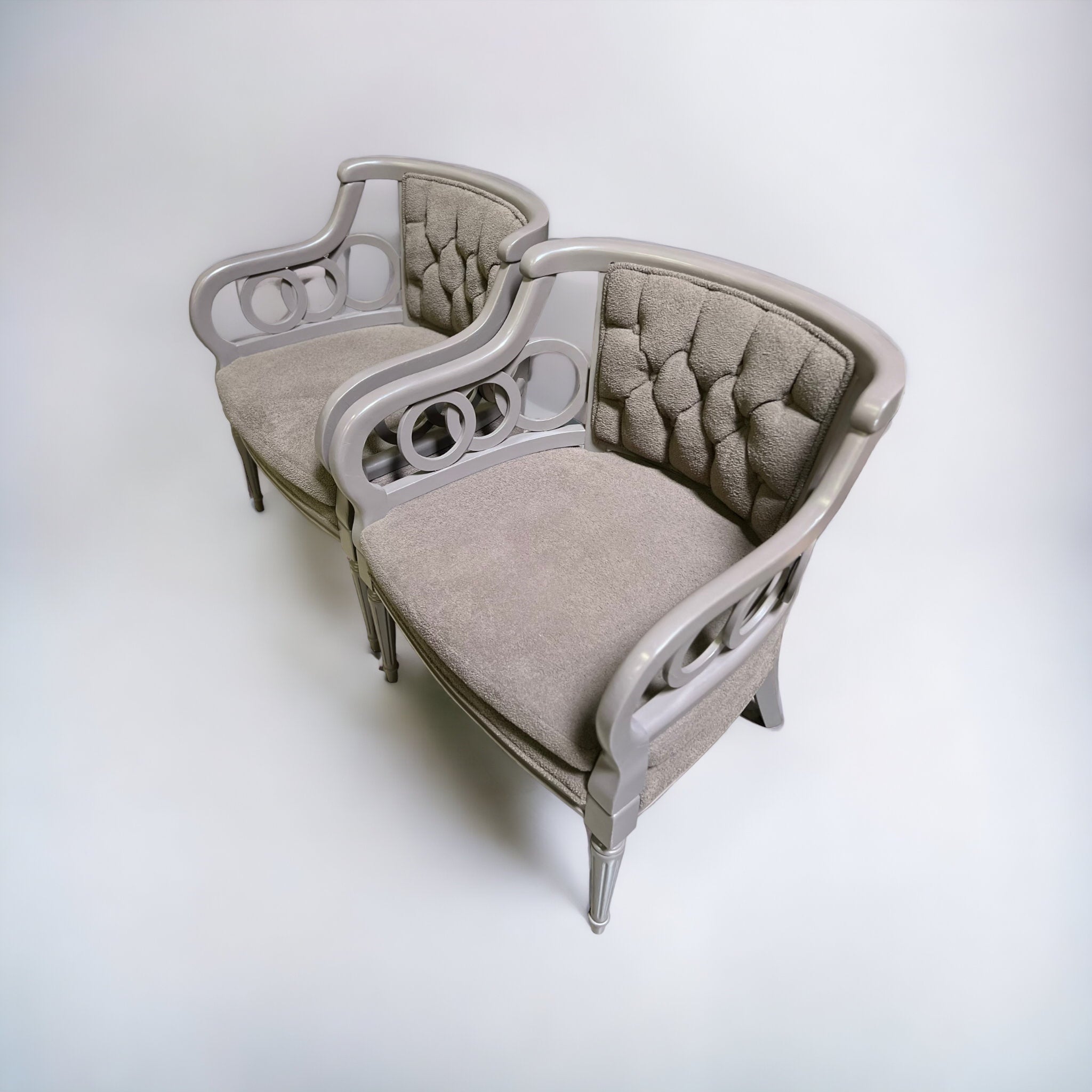 Grey Vintage Mid-century Chairs (Sale)